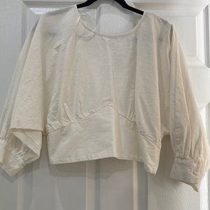 White Zara top